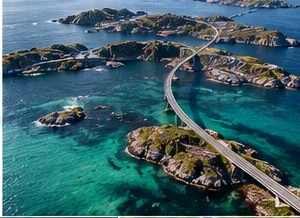 Oblique drone perspective over turquoise coastal water
