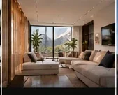Modern interior photographed with natural light